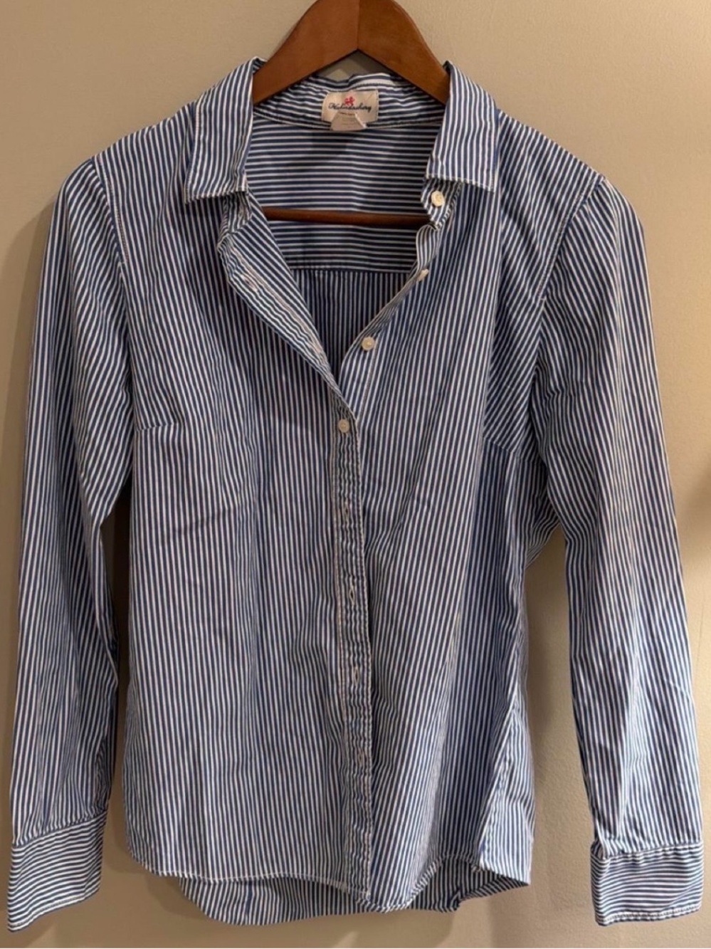 J.Crew Haberdashery Blue & White Striped Button Down 💙